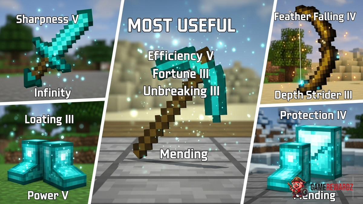Minecraft Most Useful Enchantments